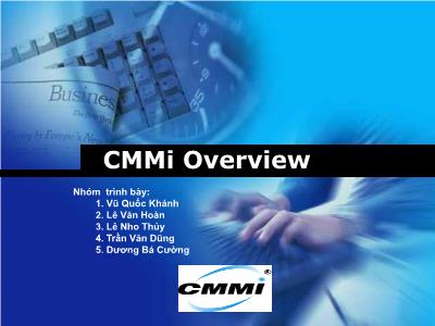 Bài thuyết trình CMMi Overview