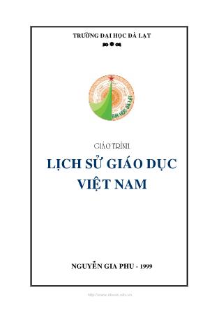 Giáo trình Lịch sử giáo dục Việt Nam