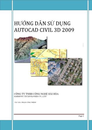 Hướng dẫn sử dụng Autocad Civil 3D 2009 - Phạm công thịnh