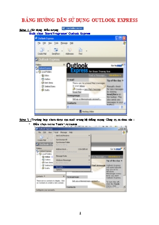 Hướng dẫn sử dụng Outlook Express
