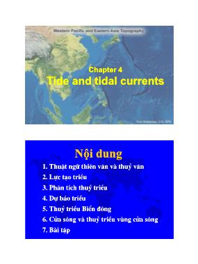 Bài giảng Địa lý kinh tế - Chương 4: Thủy triều
