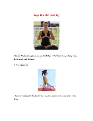 Bài tập Yoga thu nhỏ cánh tay