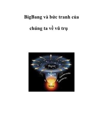 BigBang và bức tranh của chúng ta về vũ trụ
