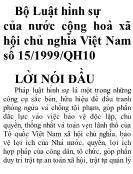 Bộ Luật hình sự của Nước Cộng hòa Xã hội Chủ nghĩa Việt Nam