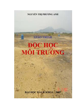 Giáo trình Độc học môi trường - Nguyễn Thị Phương Anh