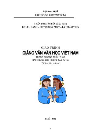 Giáo trình Giảng văn văn học Việt Nam (Phần 1) - Trần Đăng Suyền