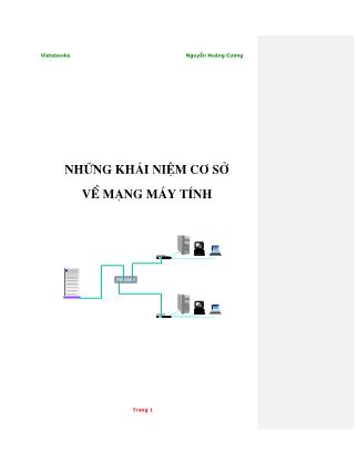 Giáo trình Những khái niệm cơ sở về mạng máy tính - Nguyễn Hoàng Cương