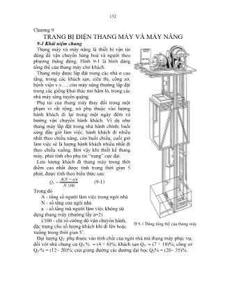 Giáo trình Trang bị điện máy - Chương 9: Trang bị điện thang máy và máy nâng