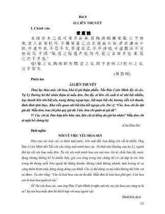 Giáo trình Văn bản Hán văn trích tuyển (Phần 2) - Võ Minh Hải