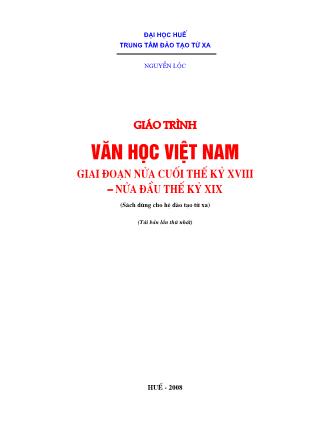 Giáo trình Văn học Việt Nam (Phần 1) - Nguyễn Lộc