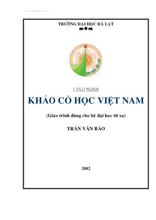Giaùo trình Khảo cổ học Việt Nam