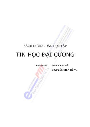 Hướng dẫn học tập Tin học đại cương - Phan Thị Hà