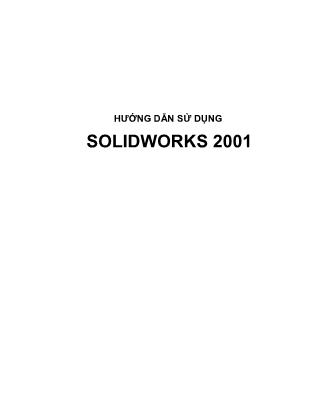 Hướng dẫn sử dụng SolidWorks 2001