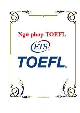 Ngữ pháp TOEFL