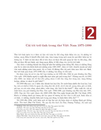 Thơ trữ tình Việt Nam 1975 - 1990 (Phần 2) - Lê Lưu Oanh