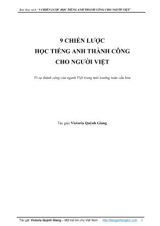 9 Chiến lược học tiếng Anh thành công cho người Việt