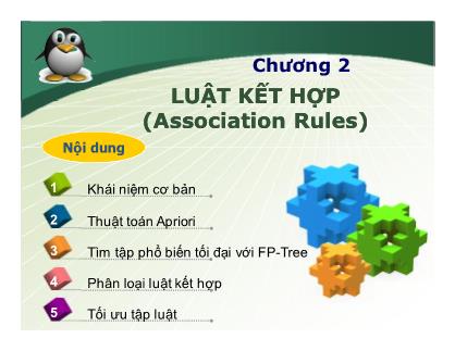 Bài giảng Khai phá dữ liệu - Chương 2: Luật kết hợp