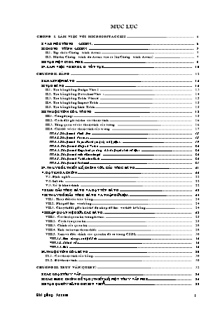 Bài giảng Microsoft Access (Bản đẹp)