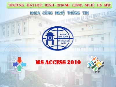 Bài giảng MS Access 2010