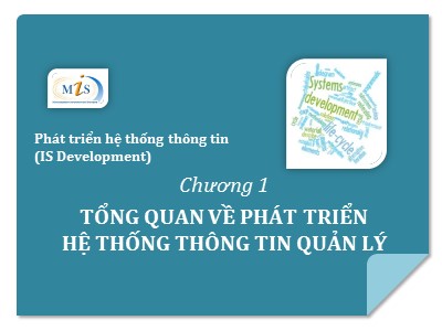 Bài giảng Phát triển hệ thống thông tin - Chương 1: Tổng quan về phát triển hệ thống thông tin quản lý