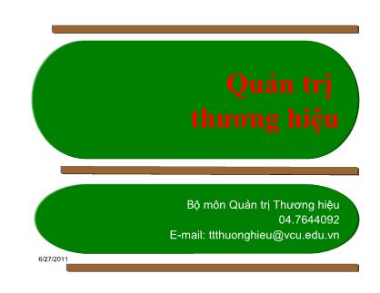 Bài giảng Quản trị thương hiệu (Bản đẹp)