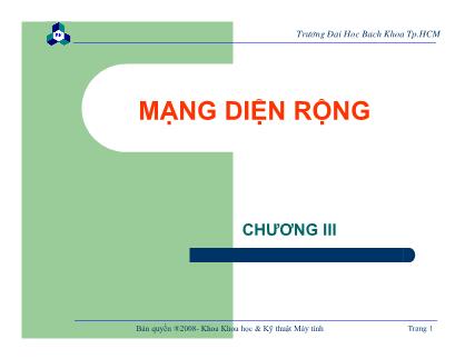 Bài giảng thí nghiệm Mạng máy tính 1 - Chương 3: Mạng diện rộng