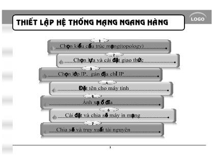 Bài giảng Thiết lập hệ thống mạng ngang hàng