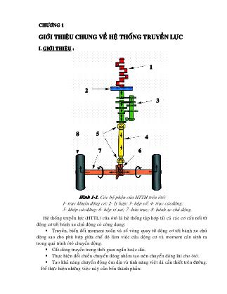 Giáo trình Khung gầm ô tô - Chương 1: Giới thiệu chung về hệ thống truyền lực