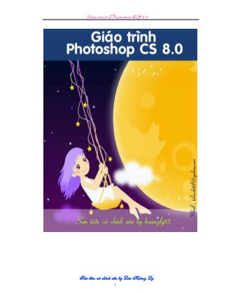 Giáo trình Photoshop CS 8.0 (Phần 1)