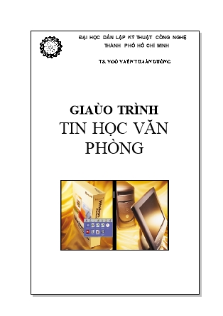 Giáo trình Tin học văn phòng (Bản đẹp)