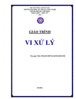 Giáo trình Vi xử lý - Phạm Hùng Kim Khánh