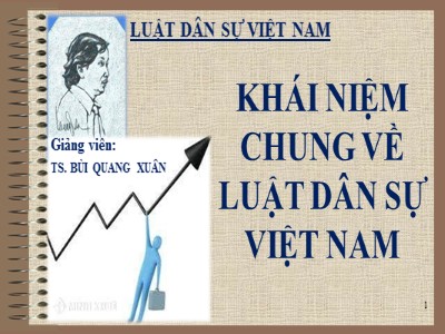 Bài giảng Luật dân sự Việt Nam - Chương 1: Khái niệm chung về luật dân sự Việt Nam - Bùi Quang Xuân