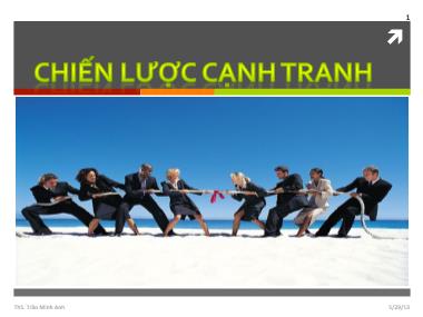Bài giảng Quản trị chiến lược - Chương 4: Chiến lược cạnh tranh - Trần Minh Anh