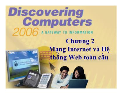 Bài giảng Tin học cơ sở - Chương 2: Mạng internet và hệ thống web toàn cầu