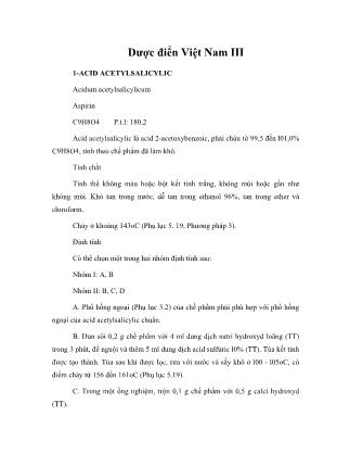 Dược điển Việt Nam III