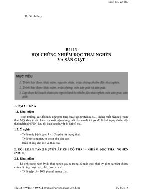 Giáo trình Điều dưỡng sản phụ khoa (Phần 2)