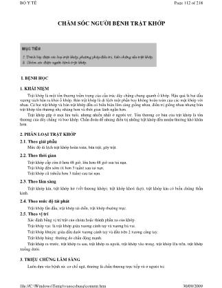 Giáo trình Ðiều dưỡng ngoại 2 (Phần 2)