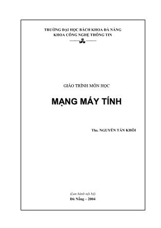 Giáo trình Mạng máy tính - Nguyễn Tấn Khôi