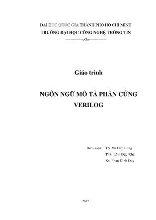 Giáo trình Ngôn ngữ mô tả phần cứng Verilog