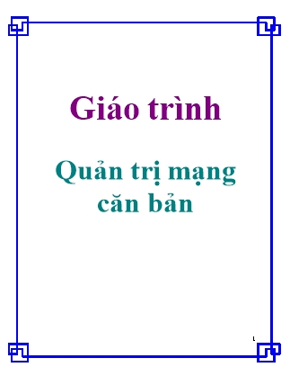 Giáo trình Quản trị mạng căn bản