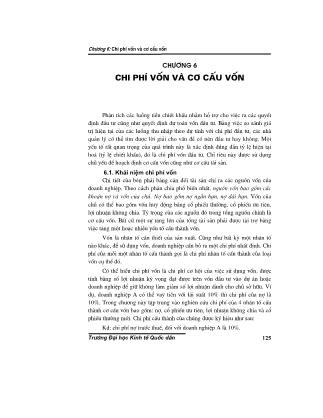 Giáo trình Tài chính doanh nghiệp (Phần 2)