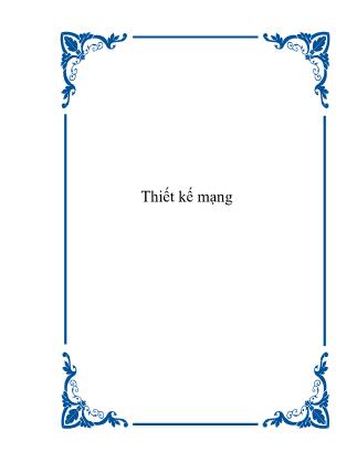 Giáo trình Thiết kế mạng (Bản đẹp)