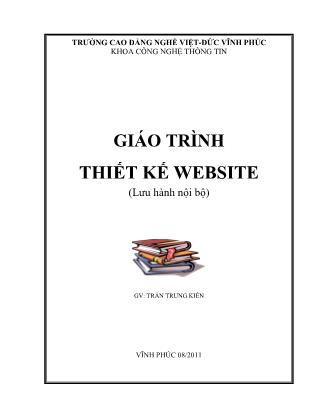 Giáo trình Thiết kế Website (Phần 1)