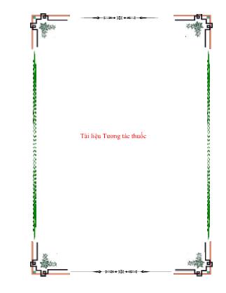 Tài liệu Tương tác thuốc (Phần 3)