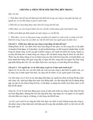 Bài giảng Chiến lược và chính sách kinh doanh (Phần 2)