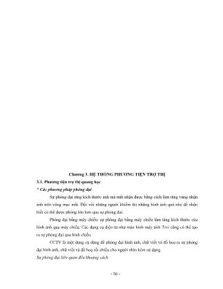 Bài giảng Đại cương về giáo dục trẻ khiếm thị (Phần 2)