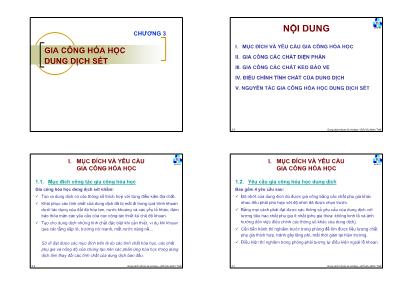 Bài giảng Dung dịch khoan - Xi măng - Chương 3: Gia công hóa học dung dịch sét - Đỗ Hữu Minh Triết