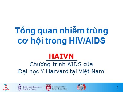 Bài giảng Học phần 1 - Bài 6: Tổng quan nhiễm trùng cơ hội trong HIV/AIDS