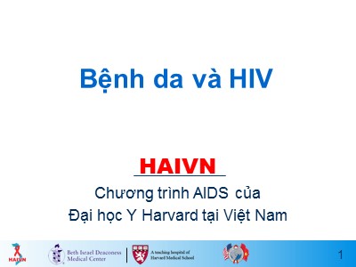Bài giảng Học phần 1 - Bài 9: Bệnh da và HIV
