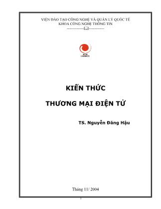 Bài giảng Kiến thức thương mại điện tử